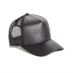 GUESS Faux Leather Trucker Hat
